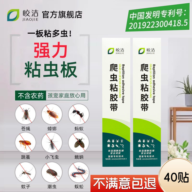 粘虫板家用室内粘蝇纸厨房蟑螂贴蚊子苍蝇蚂蚁小飞虫爬虫果蝇诱捕