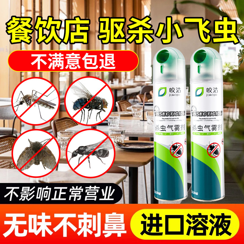 餐饮店小飞虫杀虫剂果蝇灭杀神器商用厨房专用喷雾驱蚊虫驱除神器