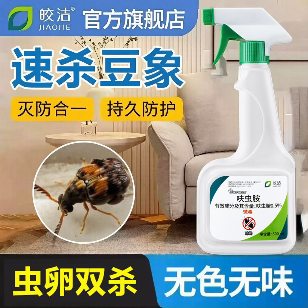 豆象杀虫剂小黑甲虫绿豆生虫
