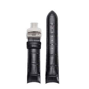 适配天梭T035库图真皮表带1853原款T035627A 410A 407a鳄鱼纹表带