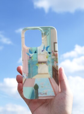 sorgenti【游园】新款原创设计双层imd燕子印花手机壳适用于苹果15promax