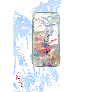 sorgenti新款石灰蓝 文淇同款精孔原创设计手机壳适用于苹果17promax华为mate60pro