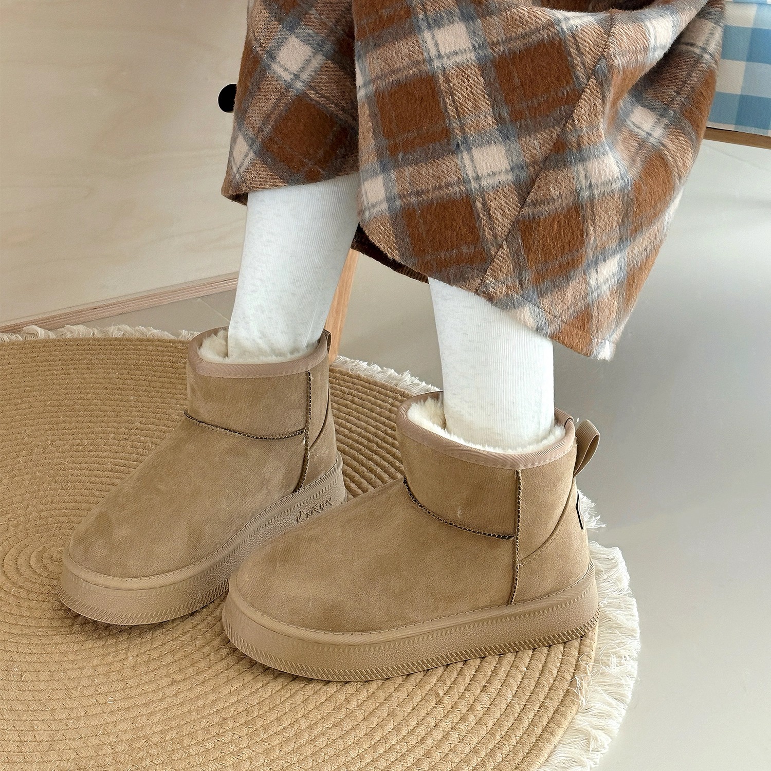 厚底雪地靴子女2025新款冬季爆款