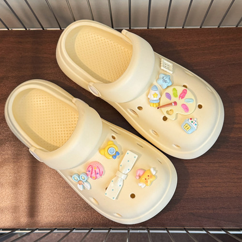 厚底凉鞋女夏防滑洞洞鞋足弓支撑