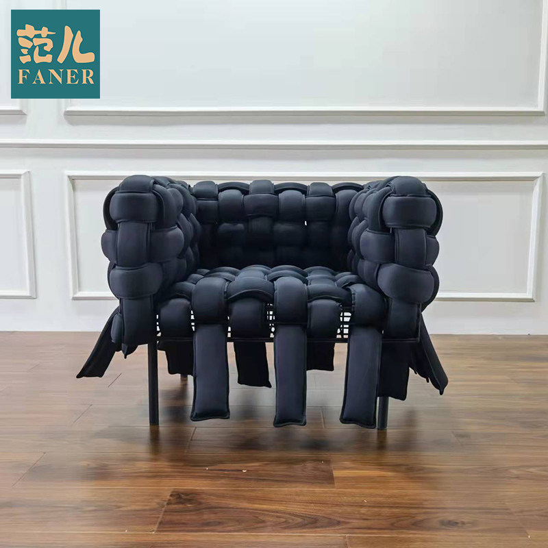 北欧创意现代简约单人位沙发客厅
