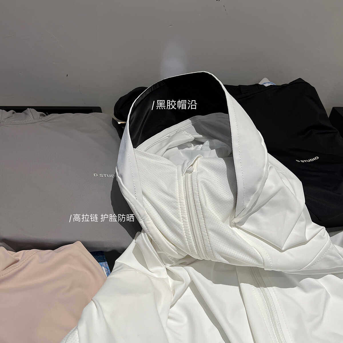 BEAUTY CITY 여아용 후드 자외선 차단 재킷 오리지널 원사 얇은 피부 의류 자외선 차단 탑이 매우 멋집니다