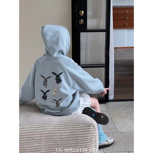 美妞之城女童中大童超赞的卫衣外套春季新款童装 显白品质款