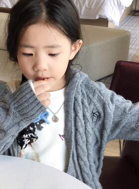 毛衣女童休闲有帽秋冬