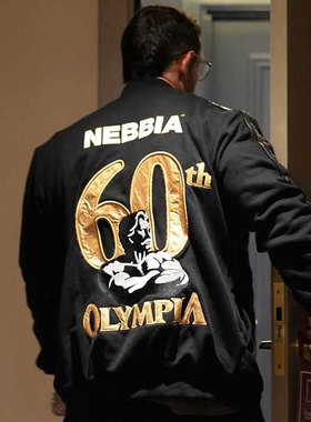 IFBB奥赛60周年2024款克里斯奥赛限定PRO款夹克黑金刺绣开衫外套