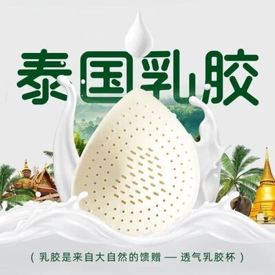 乳胶胸垫插片运动内衣泳衣小胸薄款聚拢透气天然泰国瑜伽服文胸垫