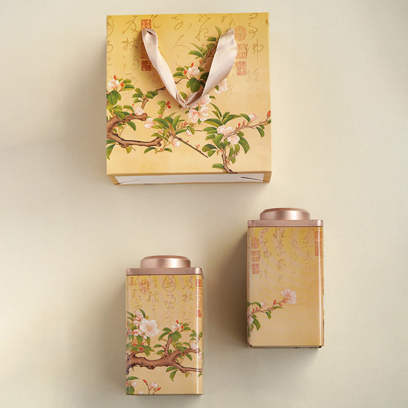 茶叶罐铁罐通用密封罐铁半斤装红茶高级绿茶包装礼盒空盒铁盒定制