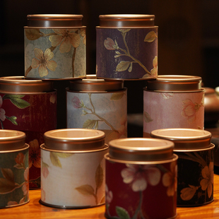 新中式茶叶罐密封罐红茶绿茶乌龙茶茉莉花茶茶叶包装储存罐定制