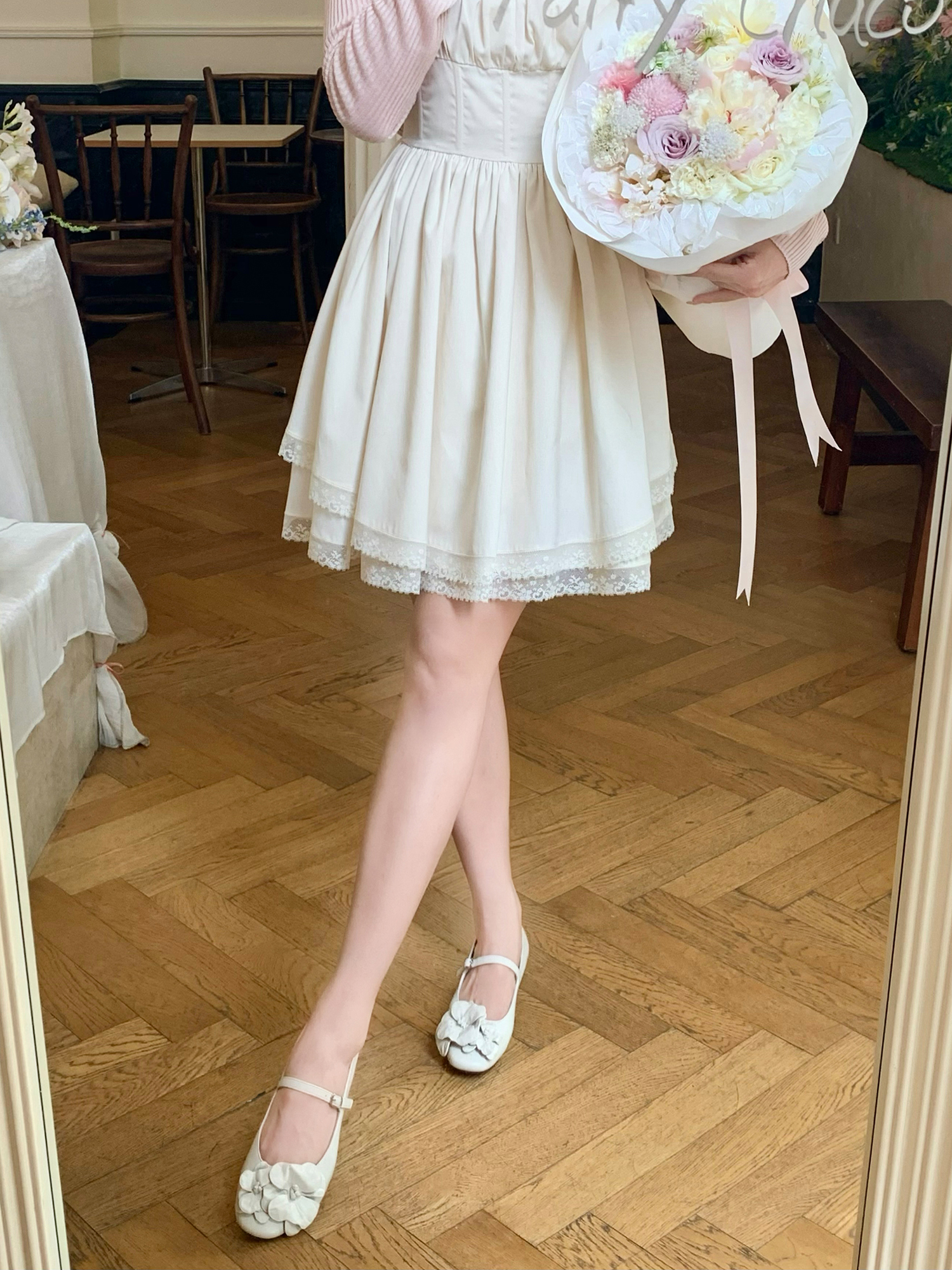 一字带玛丽珍鞋浅口平底单鞋女