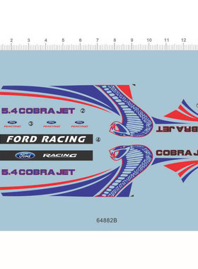 1/24 1/25 REVELL GT500 TG500KR cobra jet ford racing 64882B