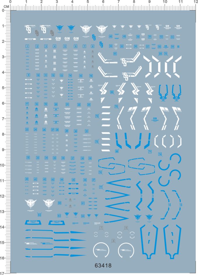 RG 1/144 00R 00+RAISER 升降翼升降机双零海老川水贴 63418