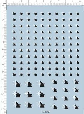 WHM饿狼太阳星星月亮塑料模型水贴纸 63876B