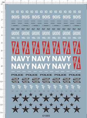 飞机模型 1:72 Seasprite 海妖(反潜直升机).专用水贴 61885