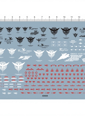 GD模型 MG 1/100 GD Kyrios GN-003 主天使.专用水转印贴纸 60669