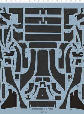 1/12 ST27-CD20023 FW14B-3 法拉利碳纤维车贴水贴纸 64719A