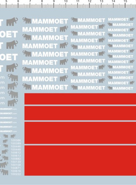 5149大象mammoet加藤KA-1300R吊车鸿记KATO吊臂C.H.Robinson水贴