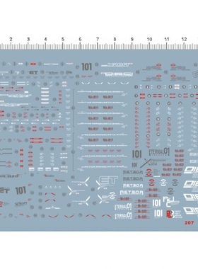GD模型 RG 1/144 Freedom ZGMF-X10A 自由机甲专用水转印贴纸 207