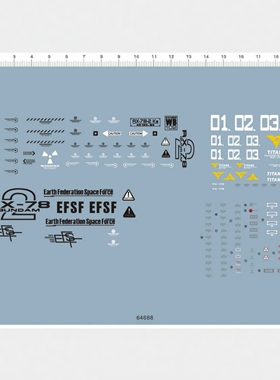 MG 1/100 Super GD RX-178 超级GD模型.专用水贴 64688