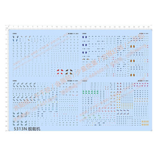 海军 USN 5313N 700 专用水贴 Fighter 通用标志 航母舰载机