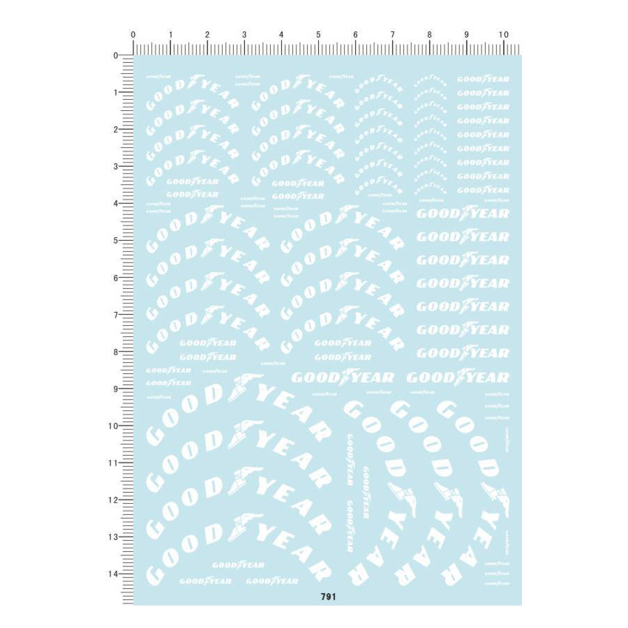 汽车模型 1:20 F1 一级方程式赛车(轮胎贴).专用水贴【791】白色