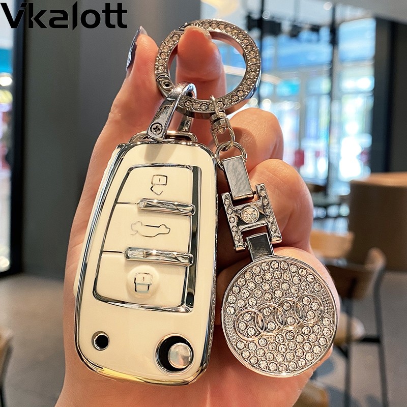 适用奥迪钥匙套a3/q3/Q2L/s3车a3l包a6l扣q7女a7新a8钥匙壳2021款