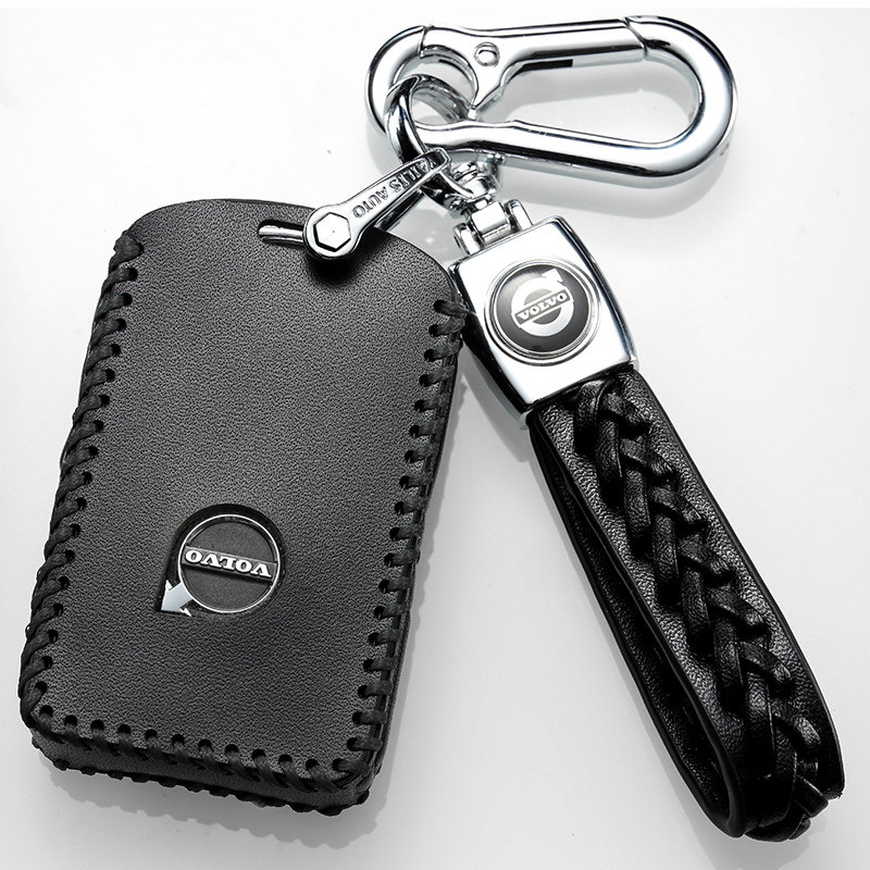 亚太版沃尔沃s90全包钥匙套2020款沃尔沃s90真皮专用钥匙包高档男