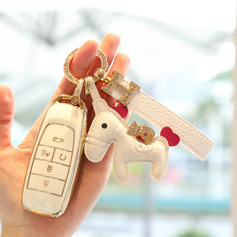 广汽传祺埃安splus钥匙套y女aions车s魅v壳ge3新能源580专用lx扣