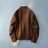 麂皮绒棉衣夹克男士休闲短款秋冬外套黑色D203-9316P265，男装棉衣，电商D203(原钱塘6011)