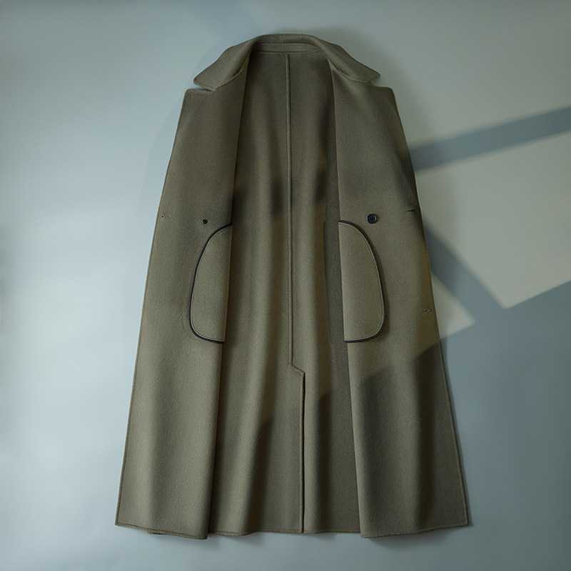西服领韩版大衣大气双排扣休闲毛呢风衣外套D203-8137P485控788,男装西服,电商D203(原钱塘6011)