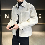 店主风毛呢大衣秋冬外套英伦风渐变休闲夹克D203-Y007P355控669，男装夹克，电商D203(原钱塘6011)