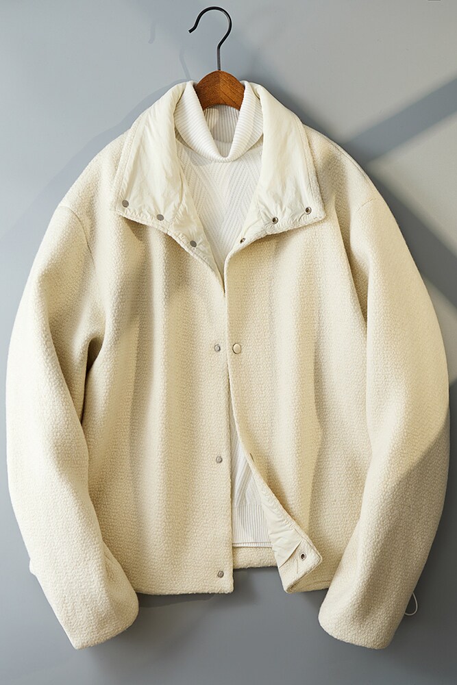 通勤款羊毛针织外套高级感夹克加厚保暖气质羽绒棉服181P200,男装夹克,电商D203(原钱塘6011)
