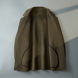 2025秋冬青年羊毛短款风衣韩版毛呢外套D203-8237P315控499，男装风衣，电商D203(原钱塘6011)