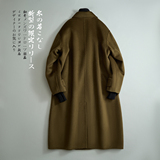 澳洲羊毛毛呢大衣双面呢长款英伦风风衣西装领外套1851P575控958，男装风衣，电商D203(原钱塘6011)