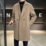 店主风青年毛呢大衣韩版风衣双面呢西服青年外套Y680P335控569，男装西服，电商D203(原钱塘6011)