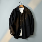 新式衬衫青年潮夹克休闲双面呢外套毛呢大衣D203-9155P355空669，男装衬衫，电商D203(原钱塘6011)