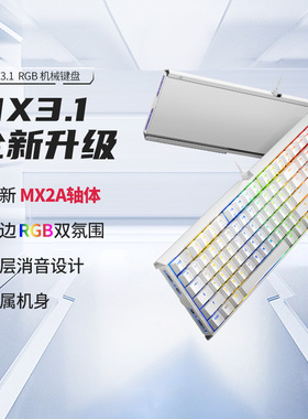 Cherry樱桃MX3.1有线RGB机械键盘铝坨坨游戏电竞办公108键女生