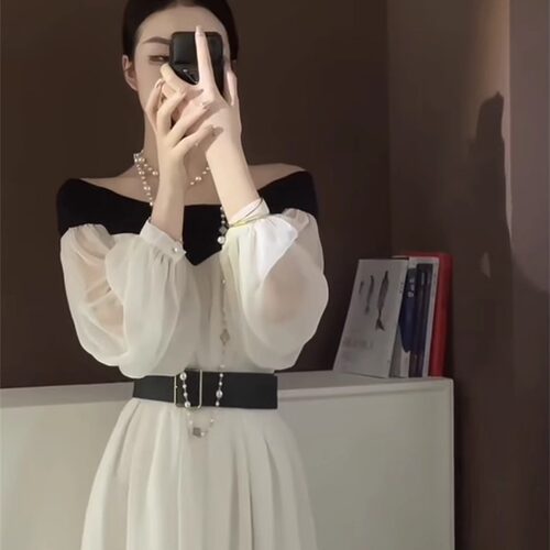 纯欲公主白月光连衣裙