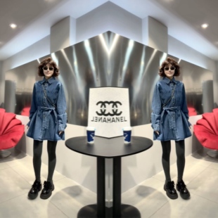 2026美式复古轻奢牛仔时髦长袖休闲运动收腰系带衬衫连衣裙高级感