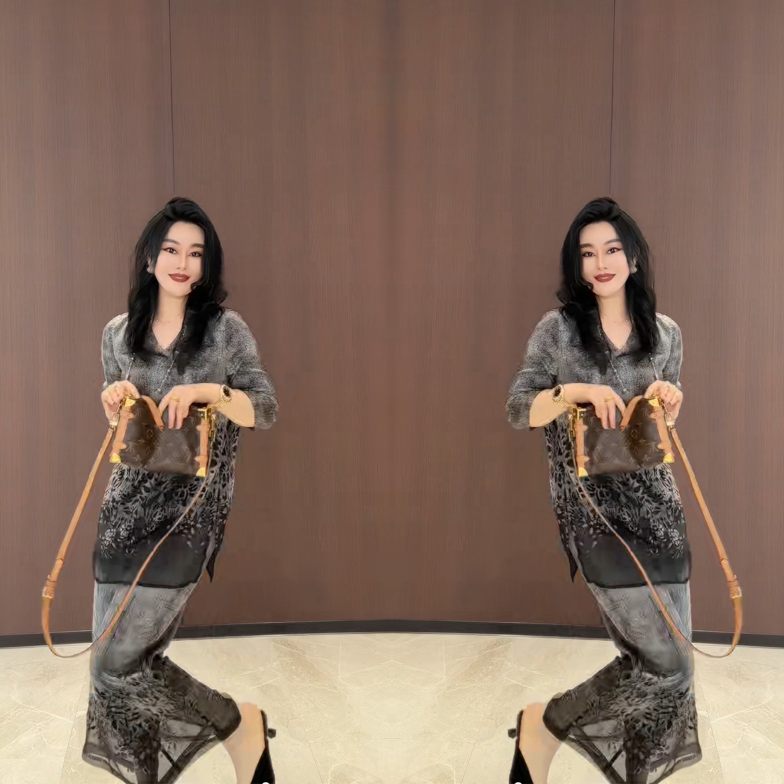 复古欧货轻熟风女装上衣搭配裤子