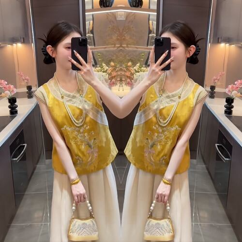 重工显瘦女装两件套上衣搭配裤子