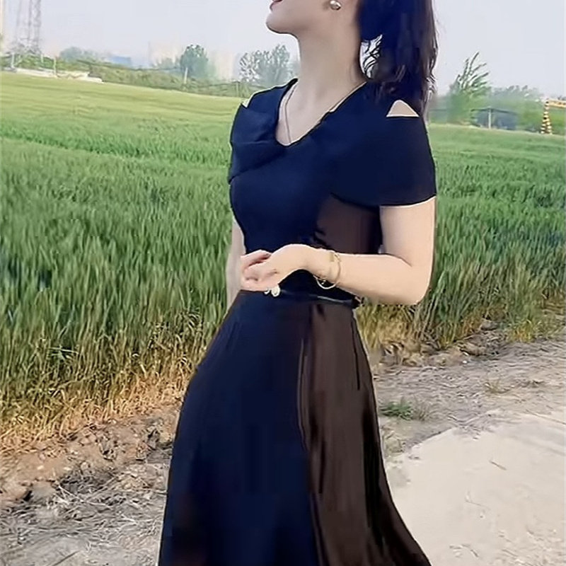 御姐纯欲长款收腰礼服连衣裙