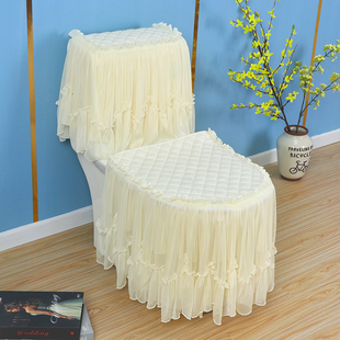 布艺马桶圈坐便器坐便垫四季 家用马桶三件套坐垫马桶垫子欧式 通用