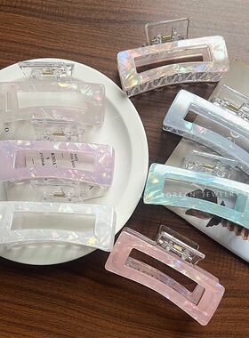 ADELE超大号幻彩人鱼姬抓夹多发量发抓发夹女盘发夹子头饰发饰