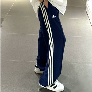 奥特专区丨品牌折扣丨春秋女裤运动休闲宽松直筒卫裤高腰阔腿长裤