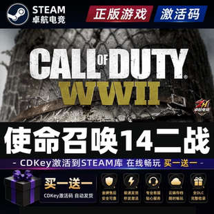 使命召唤14:二战 Steam激活码CDKey入库全球区 全DLC单机电脑游戏