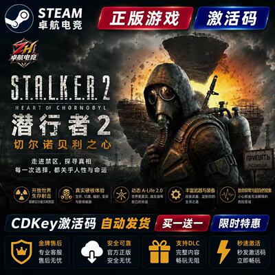 潜行者2切尔诺贝利之心 正版Steam激活码 CDKey入库全DLC动作游戏